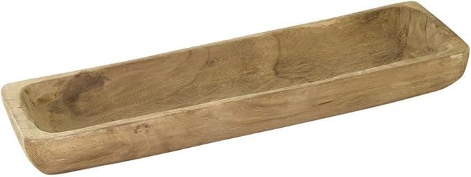 Time Concept Carving Tub - Thin - Natural Wood Color, Plant Holder, Home/Garden Accesory | Amazon (US)