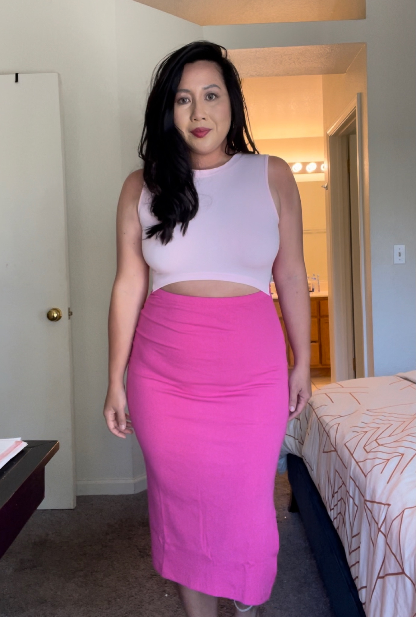 Viral Bodycon midi dresss on a midsize body. Comes in many colors. Perfect for summer.

#LTKGiftGuide #LTKSeasonal #LTKcurves