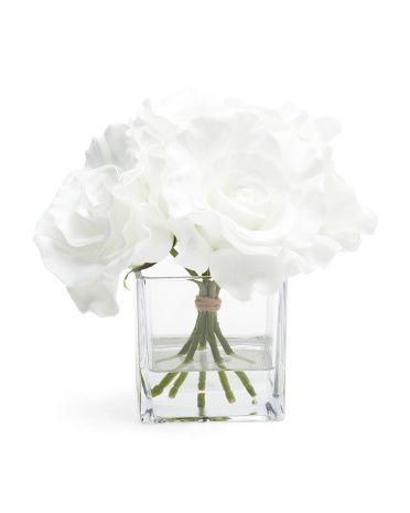 8in Roses In Vase | TJ Maxx