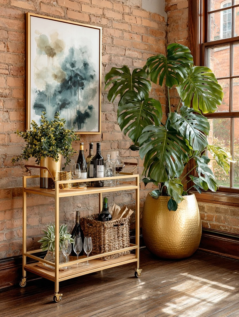 Who said a bar cart is just for drinks?

This is how you turn a simple corner into a lifestyle moment.

A brushed gold bar cart paired with an oversized gold planter instantly changes the energy of a space. One brings that polished, entertaining-ready elegance… the other brings grounding, natural calm.

Luxury + nature.
Structure + softness.
That’s the balance your home actually craves.

And here’s the beauty of it—this isn’t a full room makeover.
It’s just two intentional pieces working together.

We’ve curated multiple brushed gold bar carts and statement planters in our edit—so you can recreate this look in your own way.

Style it in a living room, a loft corner, by a window, or even near your dining space… and suddenly, your home feels more designed, more personal, more you.

Because real elegance isn’t about filling a space.
It’s about placing the right pieces.

#homedecor #interiorstyle #luxuryliving #homestyling 

 #LTKHome #LTKMens