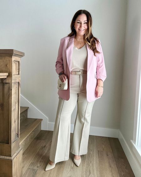 Spring Pink Blazer Workwear Outfit

Use code: RYANNE10 for 10% off Gibsonlook items

Fit tips: blazer tts, L // tee tts, L // pants size up if in-between, 14 but have some room 

spring workwear blazer  wide leg trousers  Amazon heels  Amazon fashion  Gibsonlook tee  spring office outfit  

#LTKworkwear #LTKmidsize #LTKMostLoved