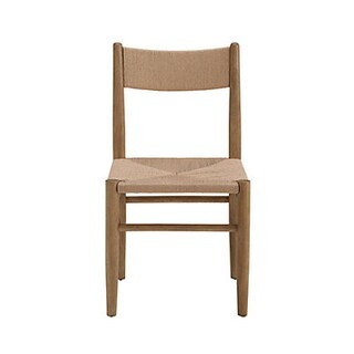Noles Dining Chair Set with Handwoven Paper Rush Seat & Natural Oak Finish | Ballard Designs, Inc.