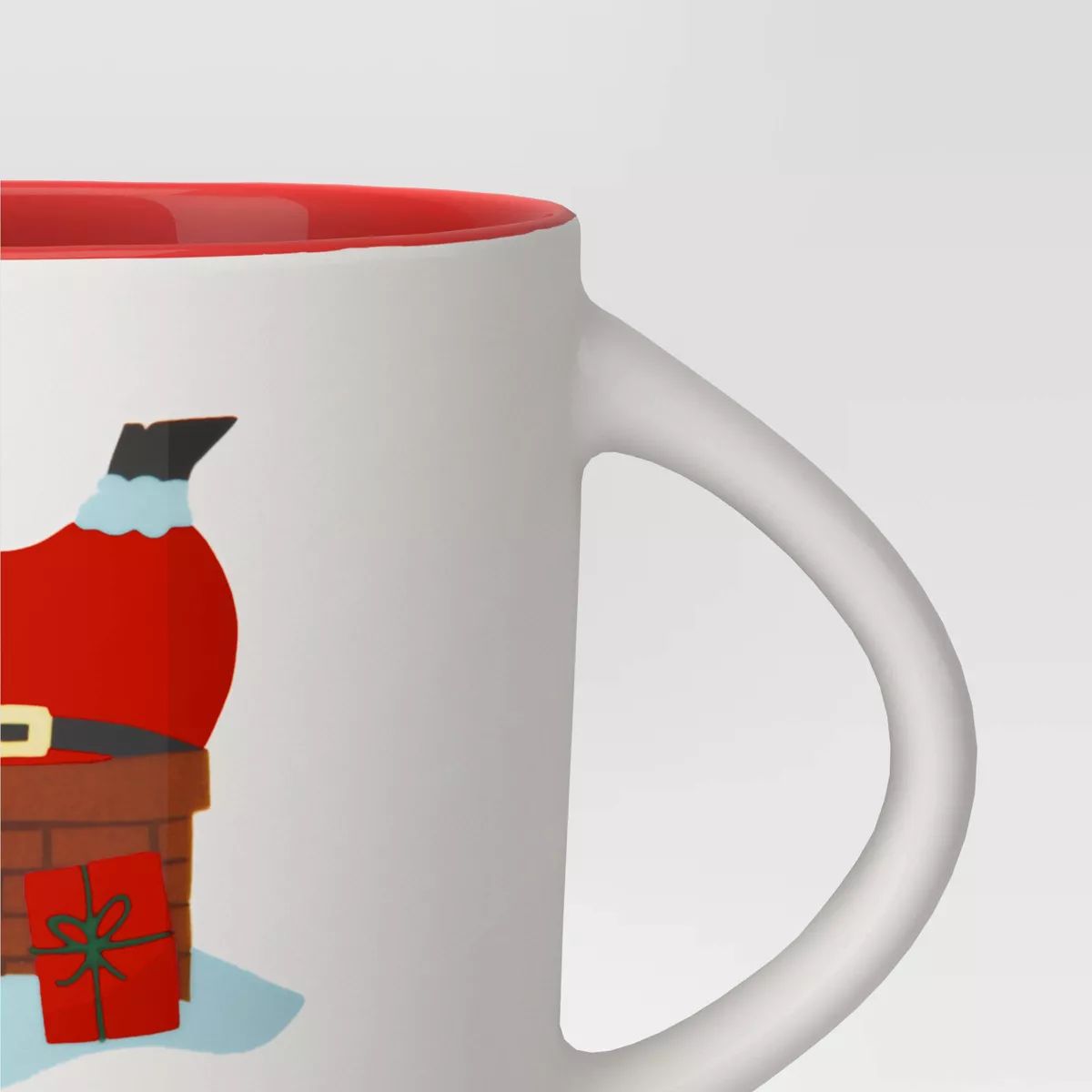 16oz Christmas Stoneware Bottom Up Mug White - Wondershop™ | Target