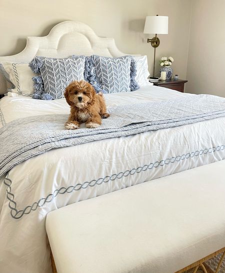 Love love love this white and light blue embroidered duvet set from Amazon!! Just restocked online!! 🙌🏻 Reminds me of Serena & Lily, is excellent quality, soft, and pet friendly! Washes super well too!

Blue and white coastal grandmillenial classic primary bedroomm

#LTKhome #LTKsalealert #LTKfamily