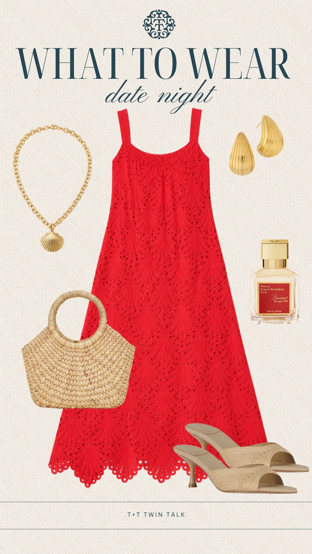 T+T, what to wear! This Social Threads dress does all the work for date night with its bold red color and easy silhouette that still feels put together. Woven heels and gold accents keep it polished without taking away from the dress.

#LTKOver40 #LTKSeasonal #LTKMidsize