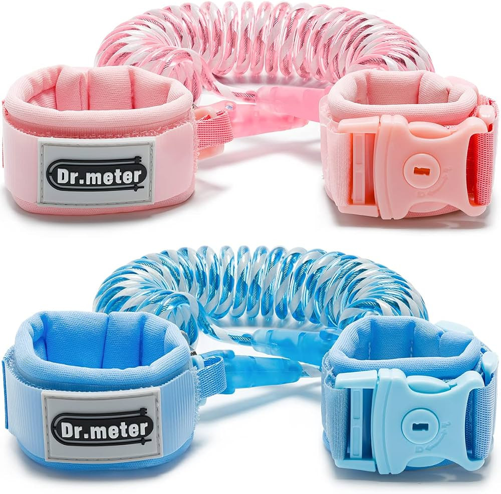 Anti Lost Wrist Link, Dr.meter 2 Pack Toddler Safety Leash with Key Lock, Reflective Child Walkin... | Amazon (US)