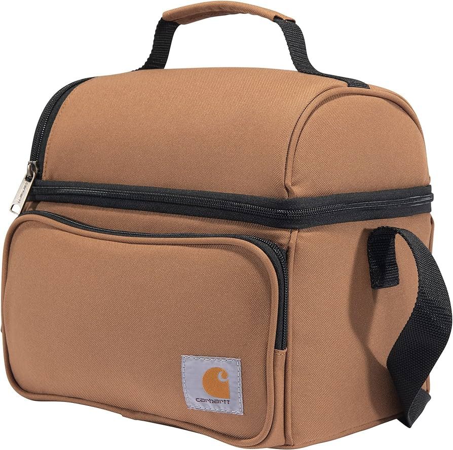 Carhartt Deluxe Dual Compartment Insulated Lunch Cooler Bag, Carhartt Brown | Amazon (US)