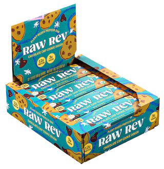 RAW REV Glo™ Bar with Raw Superfoods Chocolate Chip Cookie Dough -- 12 Bars | Vitacost.com