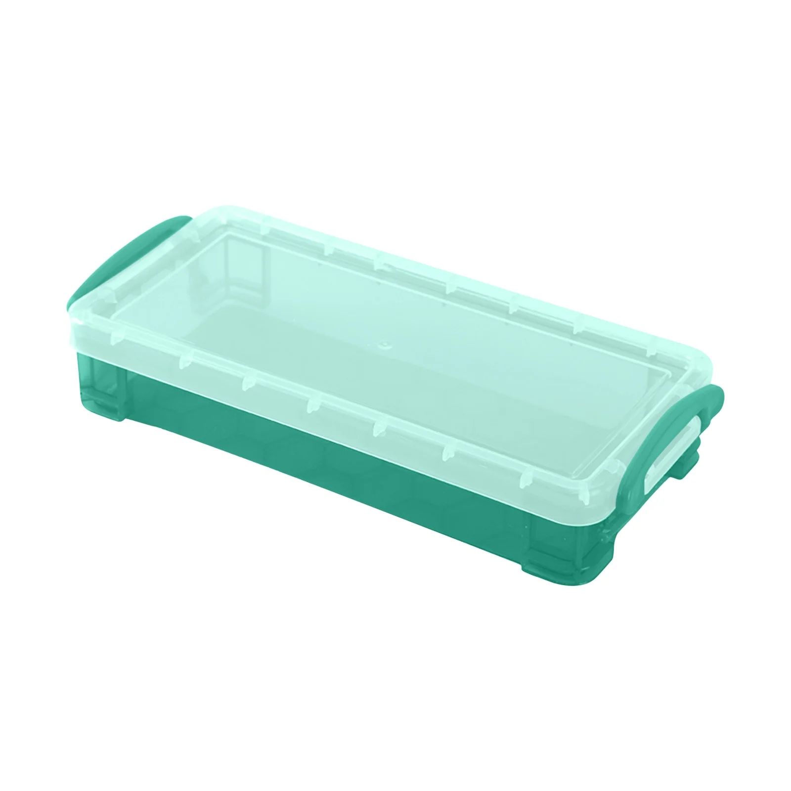 Pompotops Green Clear Plastic Pencil Box Case, Crayon Box, Pencil Case for Kids, Transparent Plas... | Walmart (US)