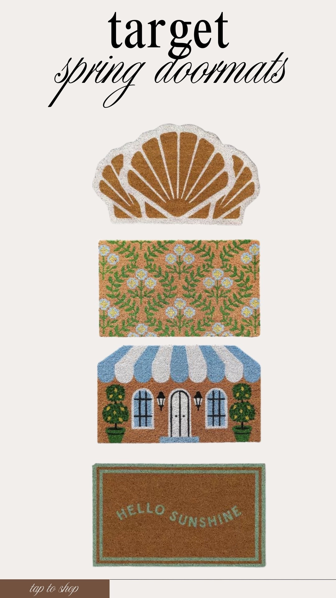 Spring doormats from Target! Perfect front porch refresh! 🏡

#LTKHome