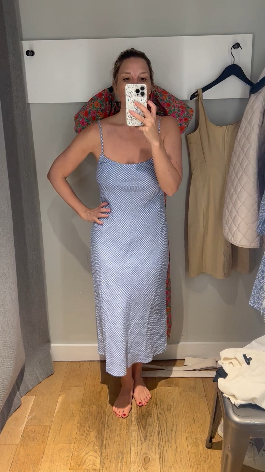 chinese dress ladies point linen slip dress