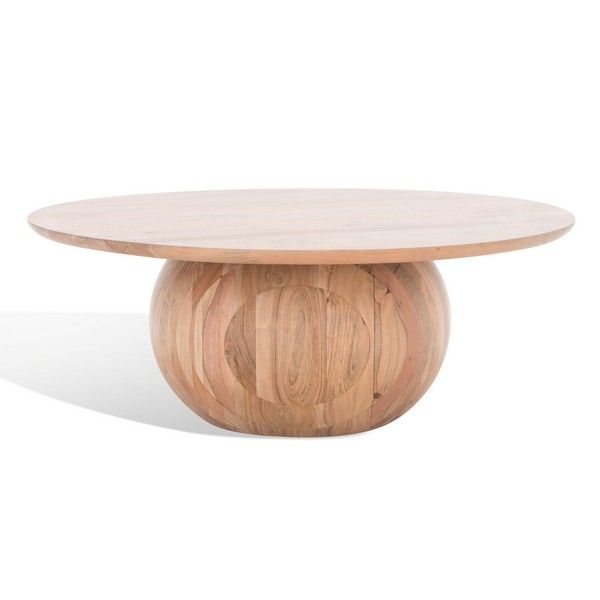 Gabribella Round Wood Coffee Table | Homethreads