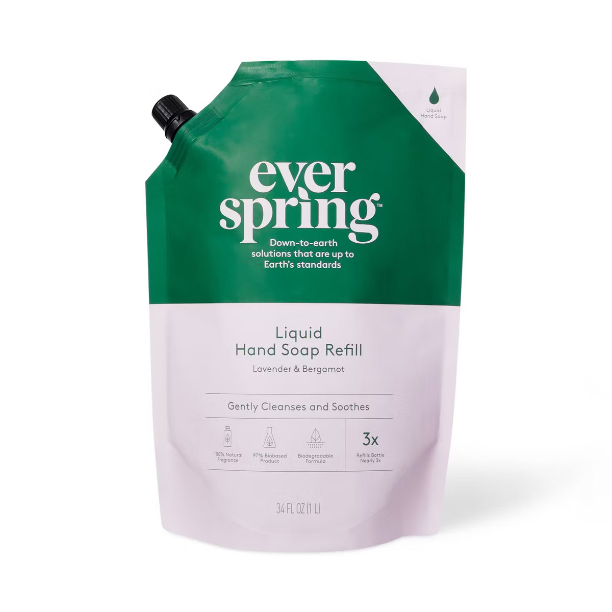 Liquid Hand Soap Refill - Lavender & Bergamot - Everspring™ 34 fl oz | Target