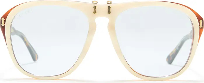 Gucci 56mm Aviator Sunglasses | Nordstromrack | Nordstrom Rack