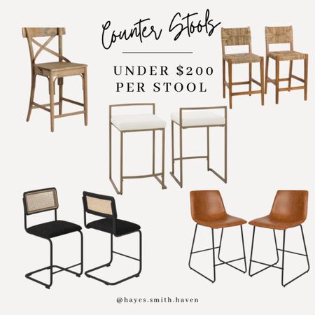  Counter stools, stools, affordable stools, gold stools, wood stools, black stools

#LTKhome #LTKfamily #LTKunder100