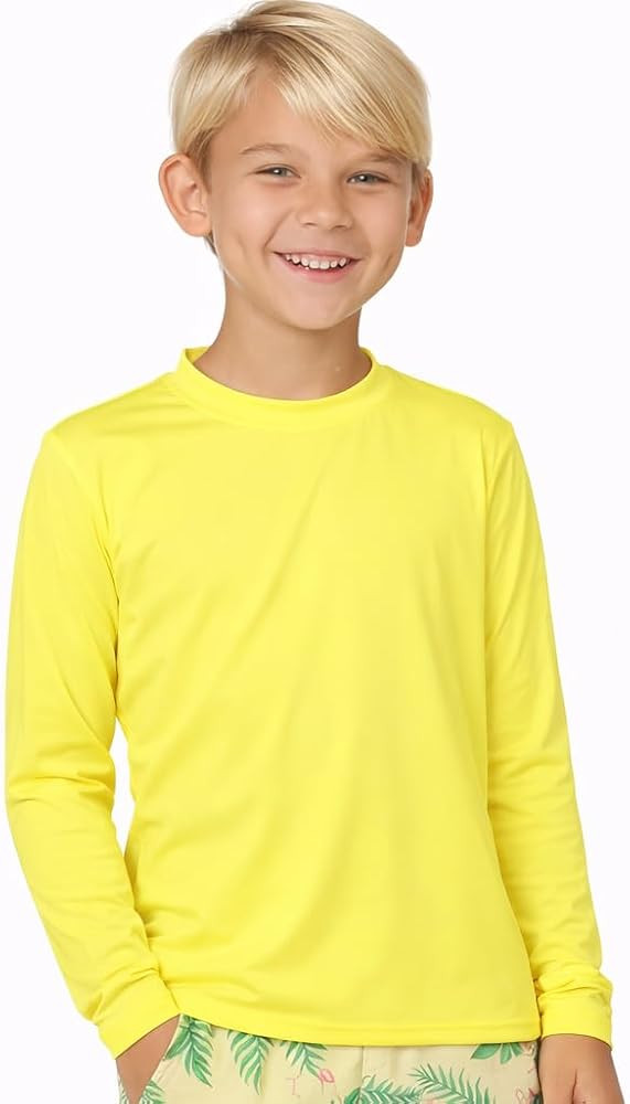INGEAR Boys’ UPF 50+ Rash Guard Swim Shirt – Quick-Dry Lightweight Sun Protection for Swimmin... | Amazon (US)