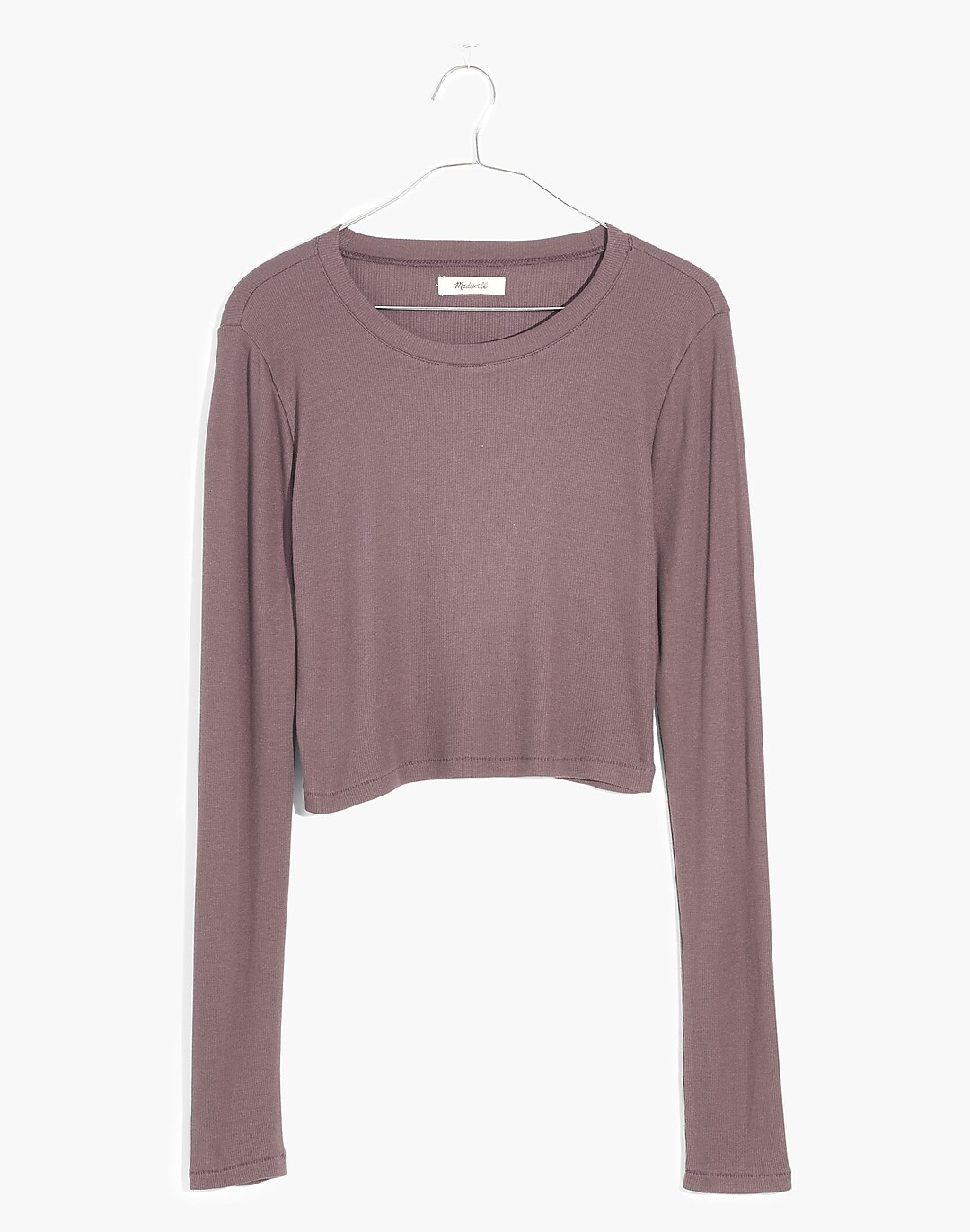 Brightside Finerib Crewneck Long-Sleeve Tee | Madewell