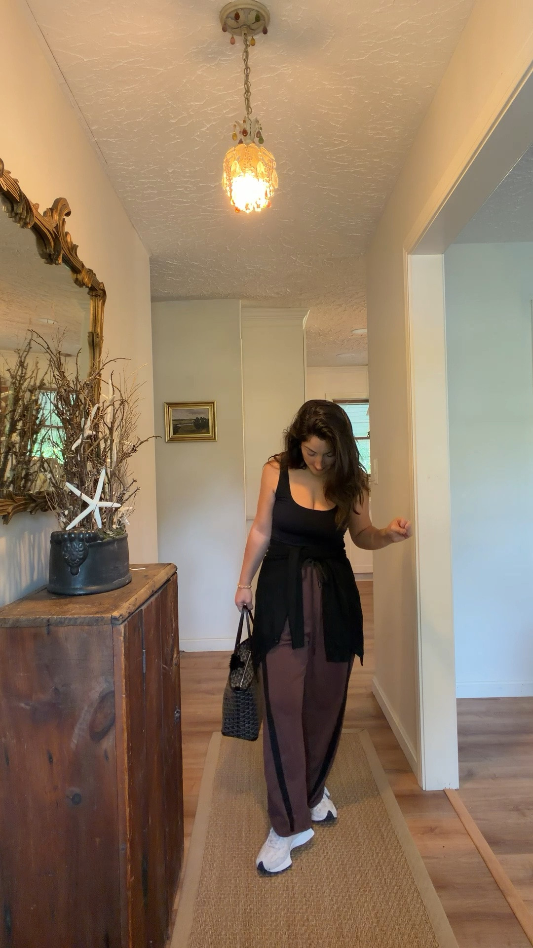 Travel outfit!! 
Tank and cardigan size small
Pants size small

5’0” 140lbs 
Petite friendly

#LTKootd #LTKPetite #LTKTravel
