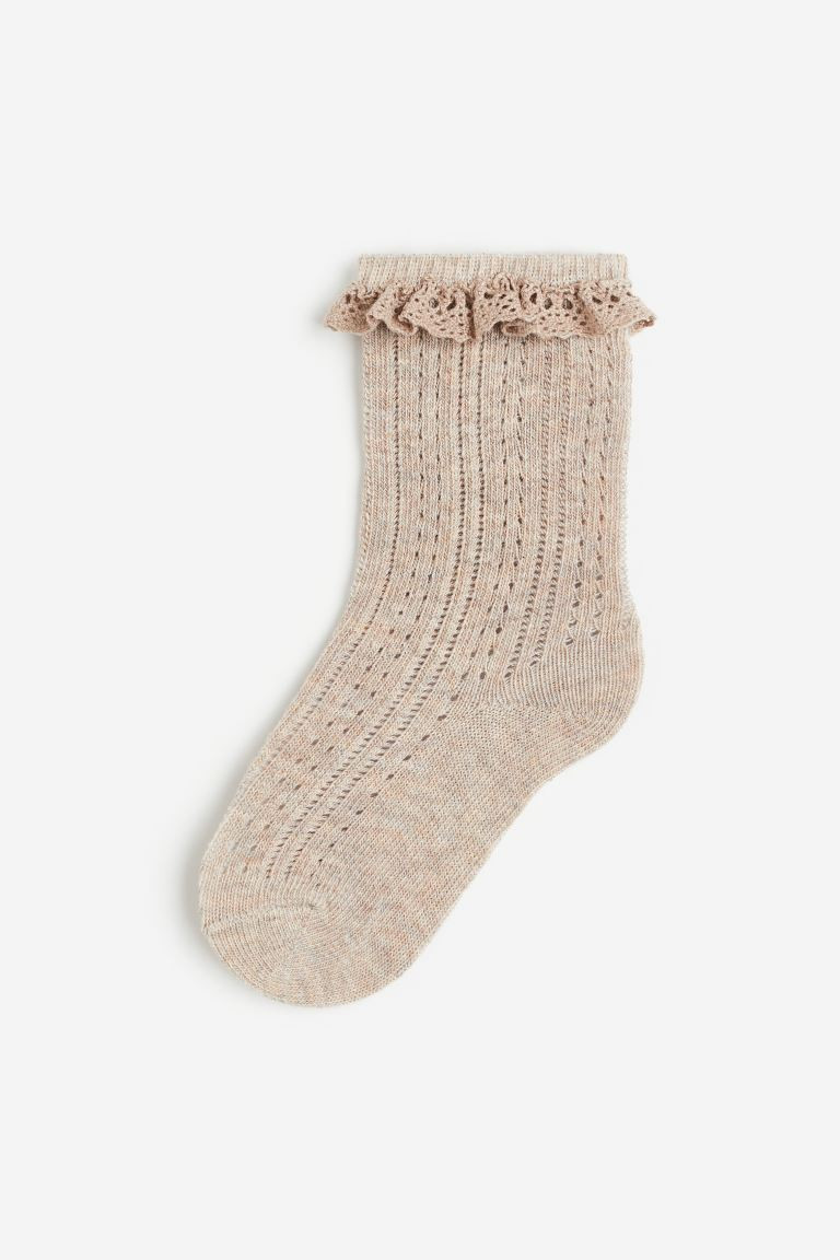Knee socks - Beige - Kids | H&M GB | H&M (UK, MY, IN, SG, PH, TW, HK)
