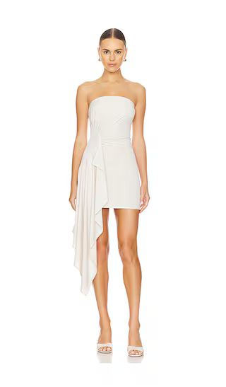 Cascada Mini Dress in Light Camel | All White Outfit | White Party Outfit | Revolve Clothing (Global)