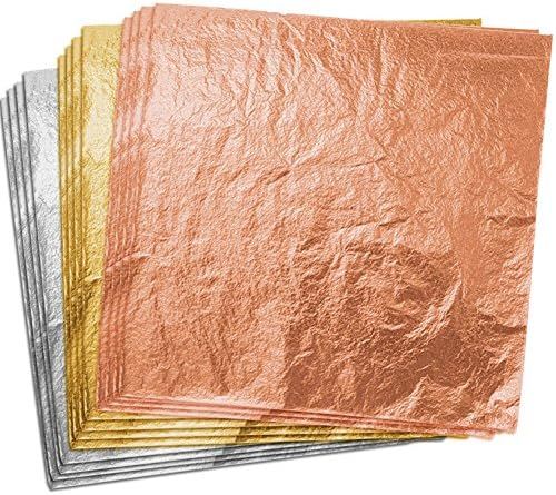 Paxcoo 300 Gold Leaf Sheets for Resin, Gold Foil Flakes Metallic Leaf for Resin Jewelry Making, N... | Amazon (US)