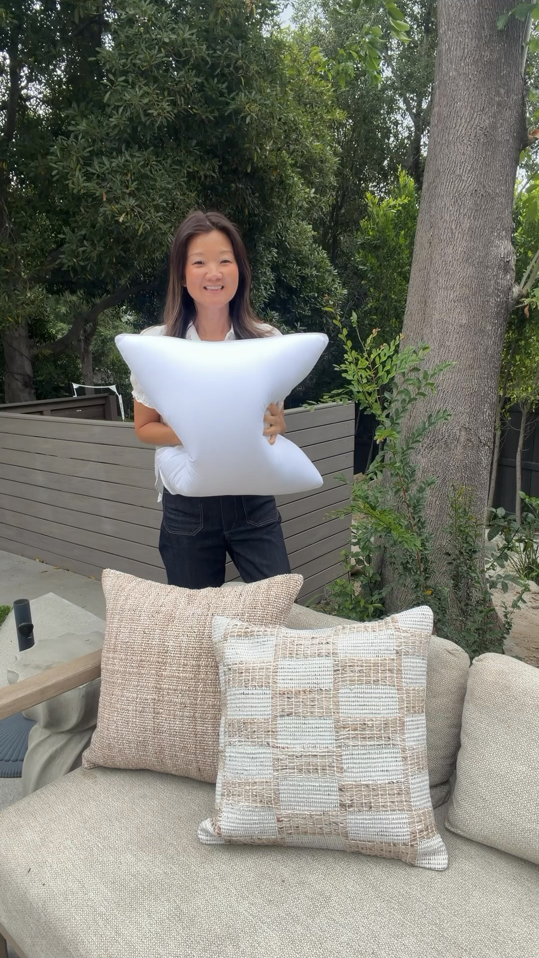 #ad So in love with these outdoor pillows from @wayfair. They look like indie pillows but can withstand the elements! Love the warm tones and the extra texture they add to our space. Also linked several other outdoor faves currently on sale! 

#wayfair #wayfairpartner

#LTKHome #LTKSaleAlert