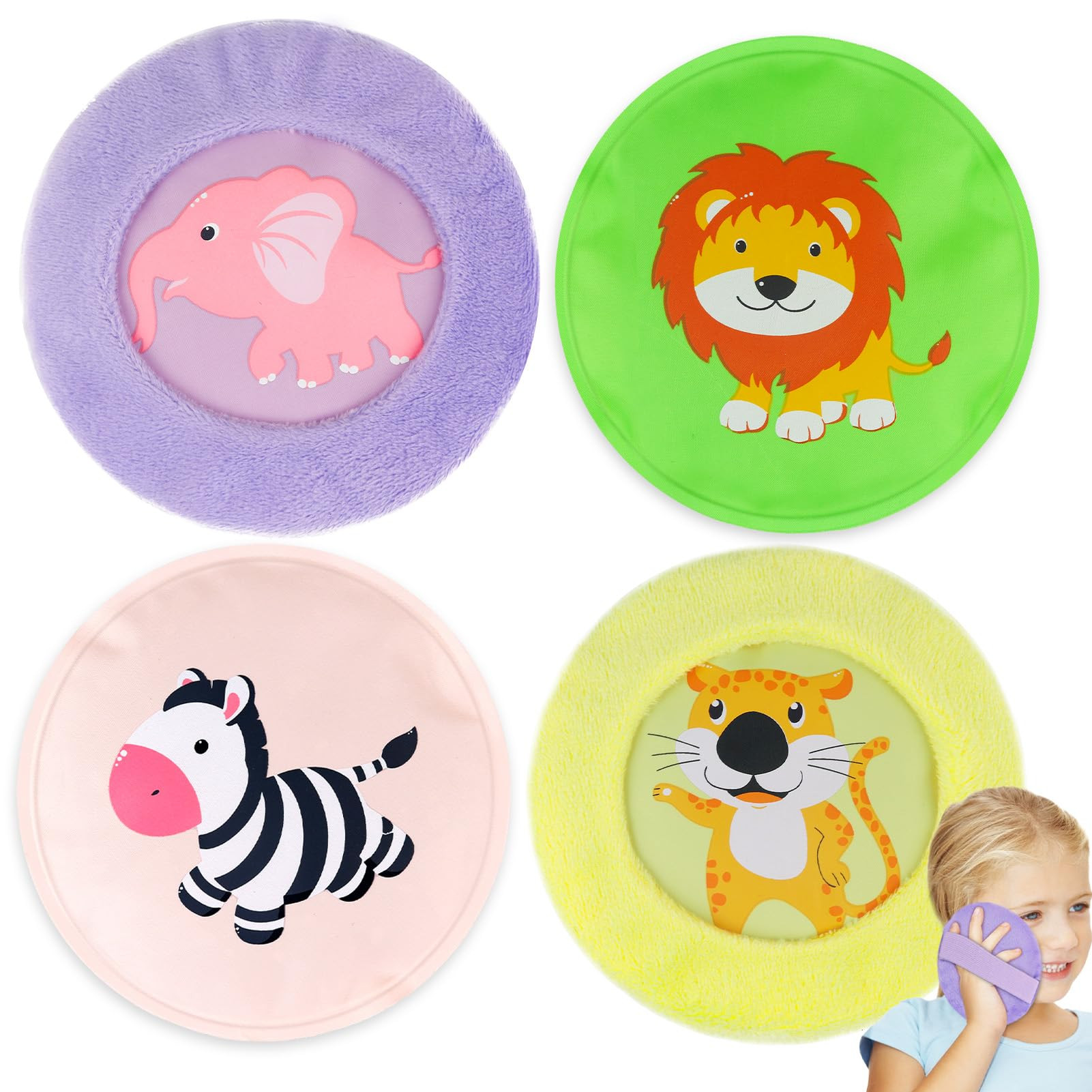 NEWGO Kids Ice Pack for Boo Boos, 4 Pack Hot Cold Packs with 2 Cute Plush Sleeves, Toddler Ice Pa... | Amazon (US)
