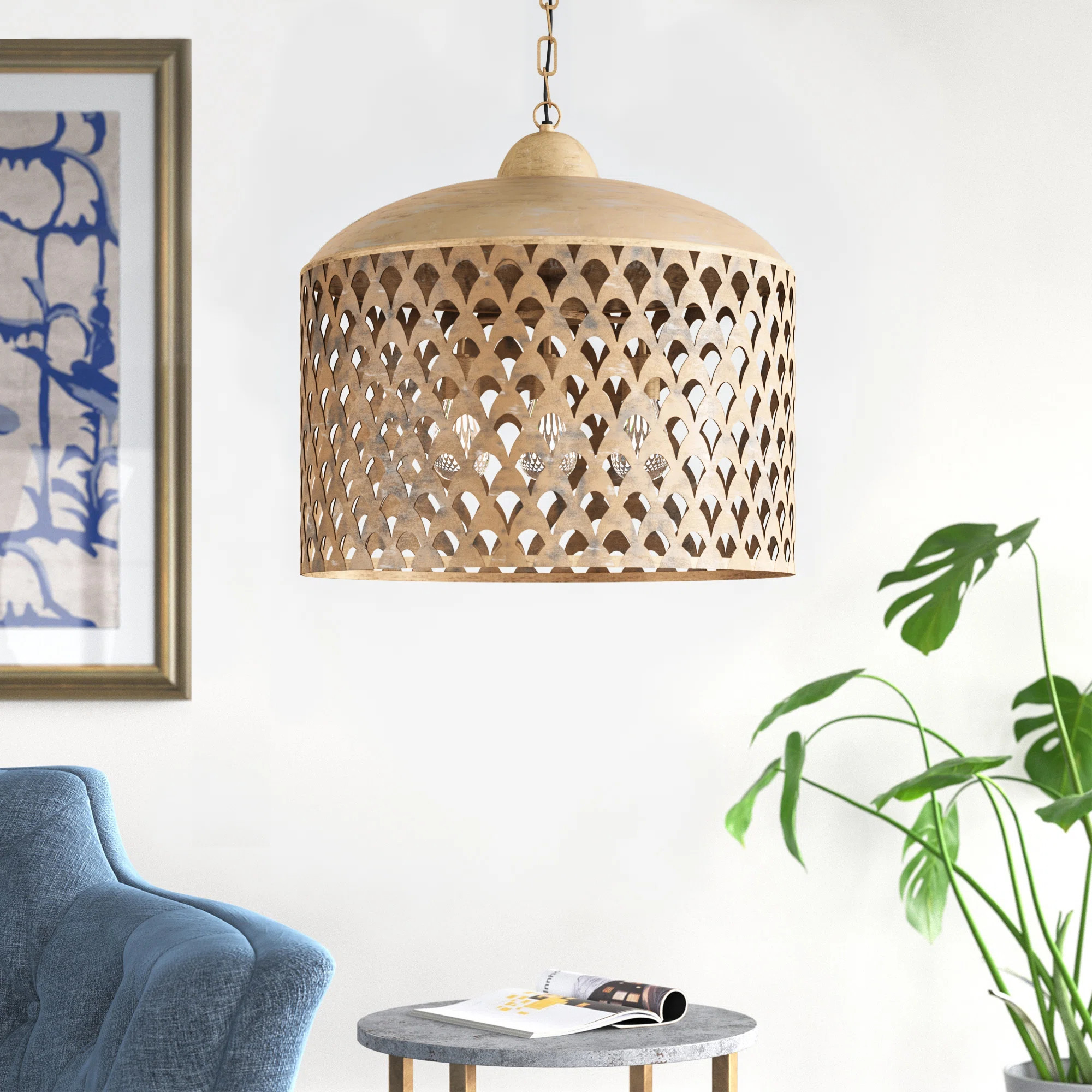 Rainier 3 - Light Single Dome Pendant | Wayfair North America