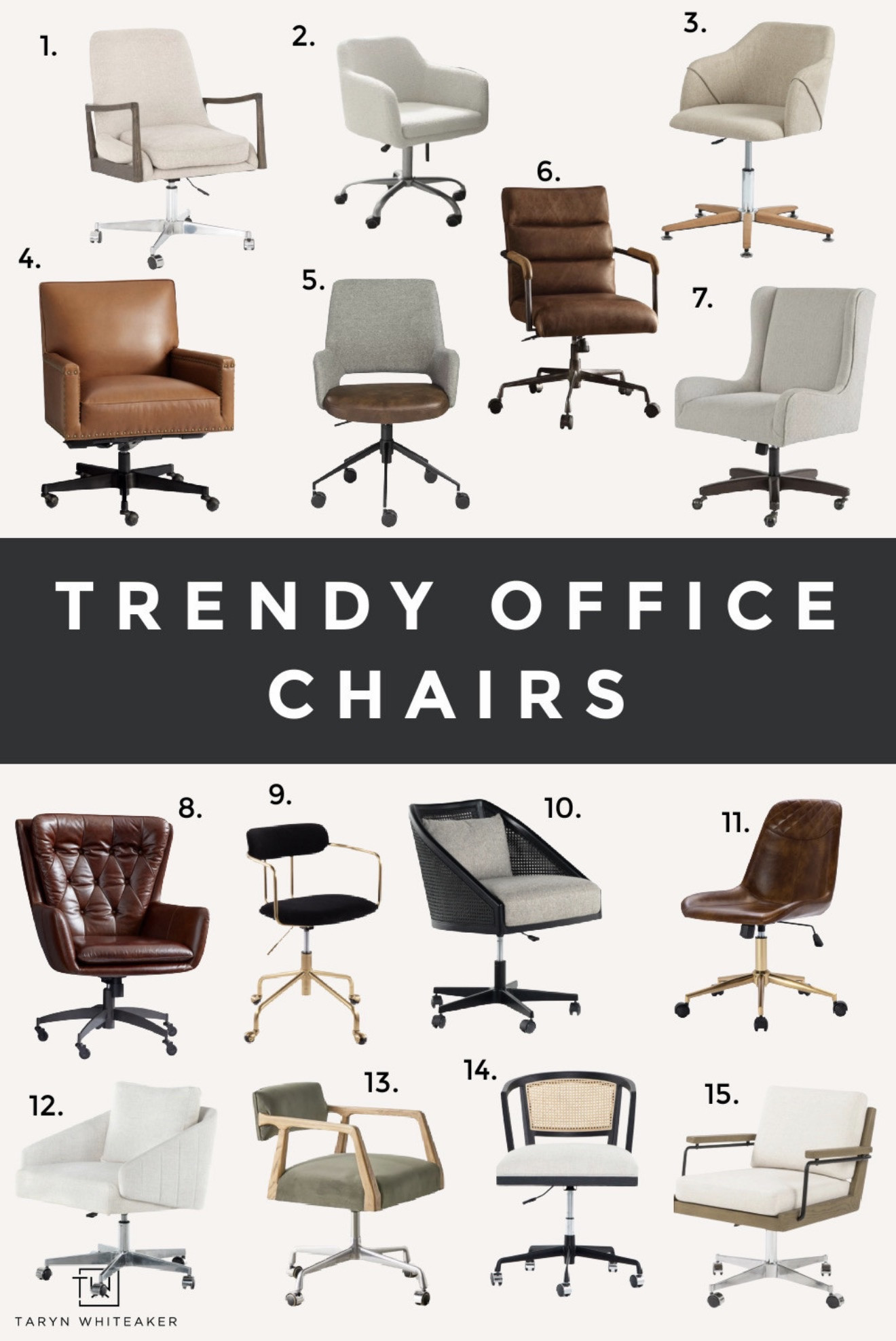 Trendy office chairs that blend comfort and style. These are perfect for home offices, workspaces, or study areas where you want something functional but still elevated. I love mixing upholstered textures, warm wood tones, and classic silhouettes to create a workspace that feels intentional and inviting. Great options for upgrading your desk setup without sacrificing comfort.

#LTKmorningroutine #LTKSeasonal #LTKHome