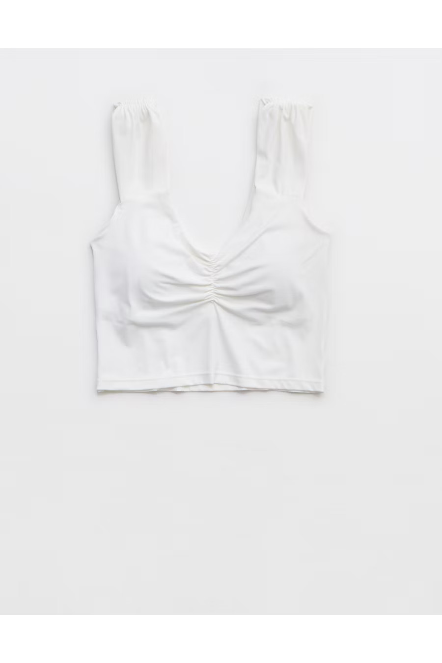 OFFLINE By Aerie Real Me XTRA Ruched Top Women's White M | Aerie