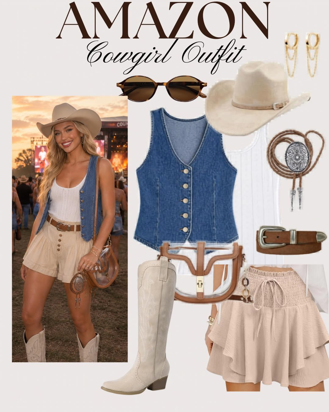 Get the perfect cowgirl look with these stylish Amazon finds! #cowgirloutfit #amazonstyle | Amazon (US)