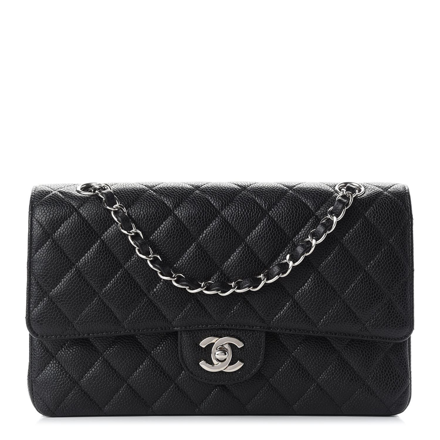 CHANEL

Caviar Quilted Medium Double Flap Black | Fashionphile