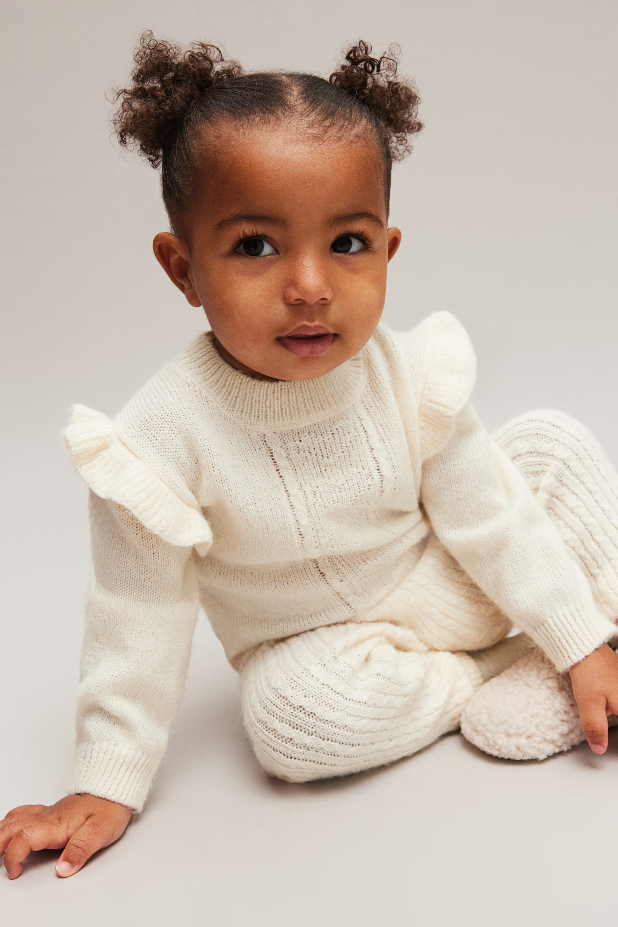 Flounce-Trimmed Sweater | H&M (US + CA)