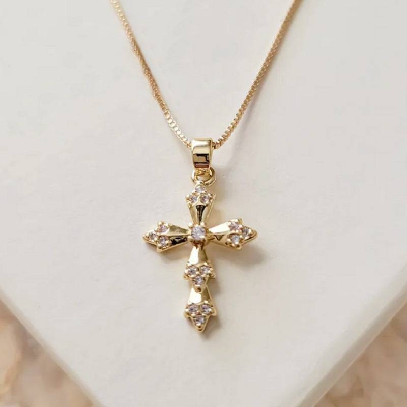 1pc Luxury Fashion Creative Golden Cross Necklace Classic Cross Pendant Jewelry Men's And Women's... | Temu Affiliate Program