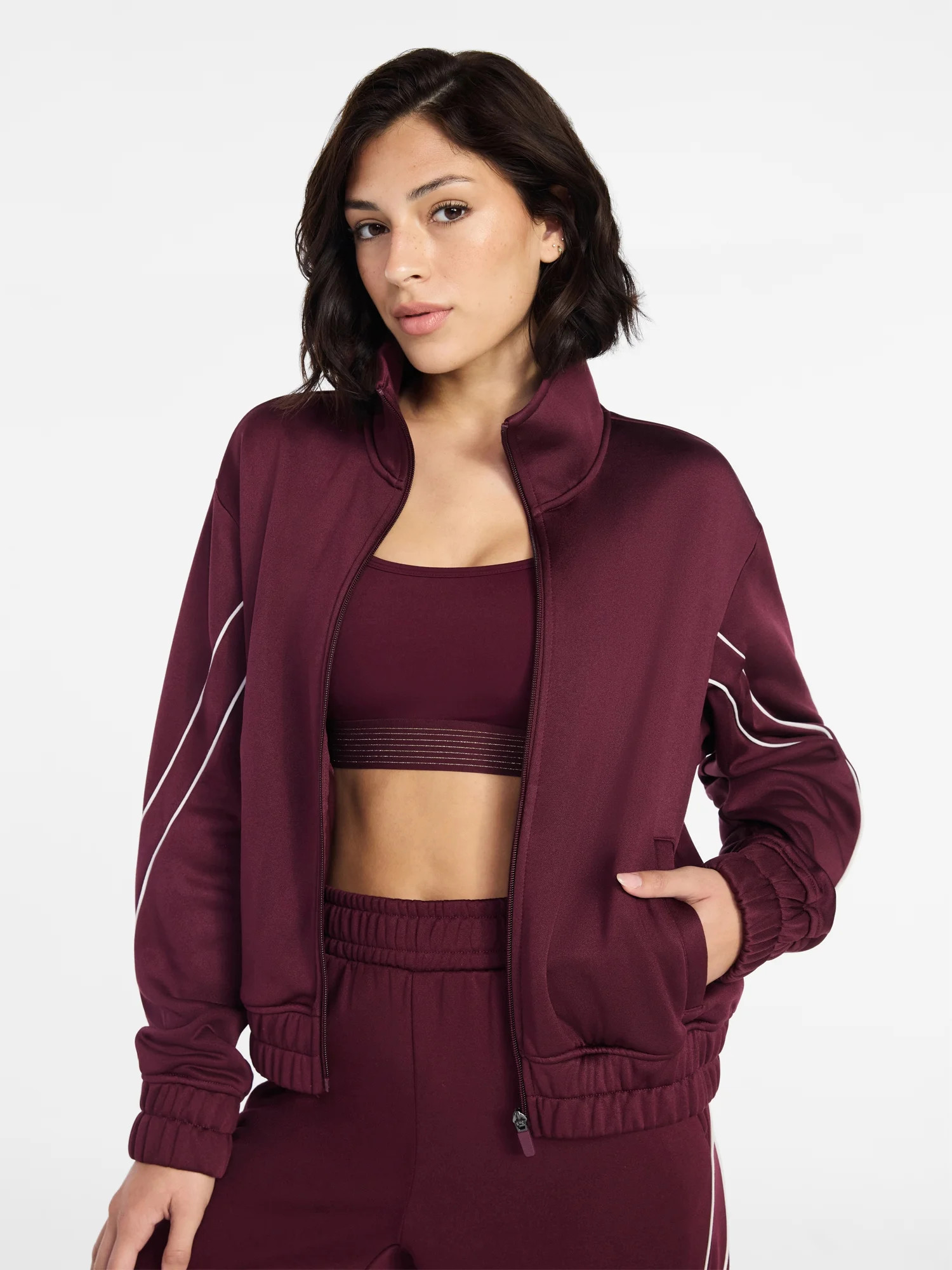 Avia Women's Midweight Track Jacket, Sizes XS-XXXL | Walmart (US)