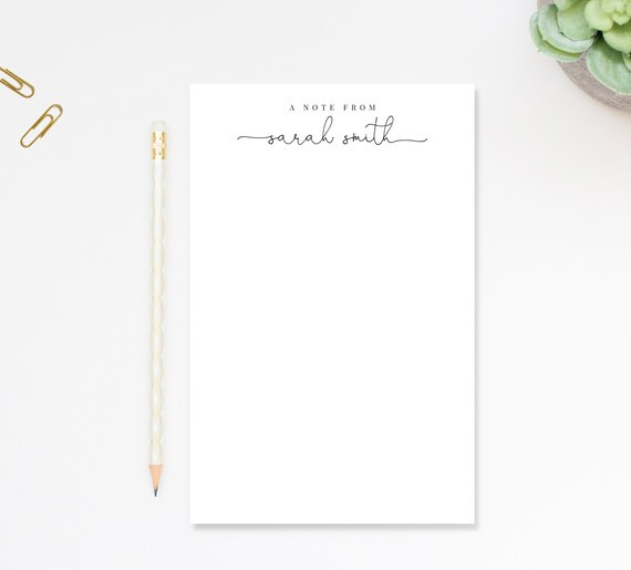 Script Personalized Notepad Personalized Notepad Gift for | Etsy | Etsy (US)