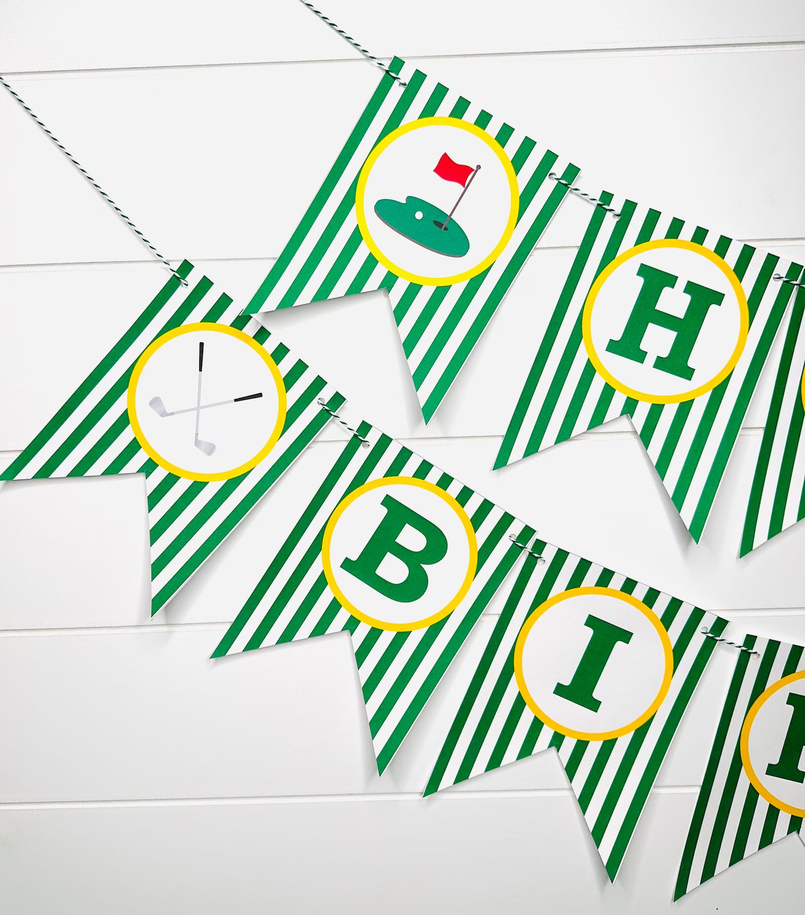 GOLF TOURNAMENT Happy Birthday or Baby Shower Party Banner Party Packs Available - Etsy | Etsy (US)