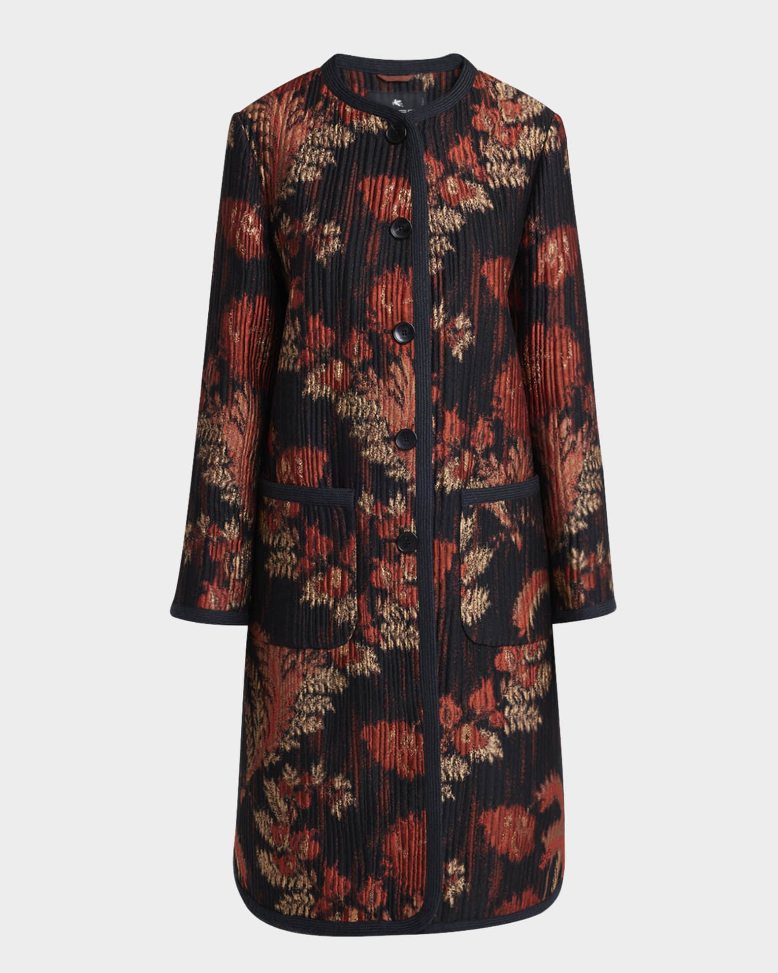 Etro Cloque Cardigan Coat | Neiman Marcus