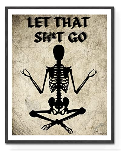 Amazon.com: Roxbury Row Halloween Bathroom Decor | Funny Bathroom Halloween Decor, Skeleton Hallo... | Amazon (US)