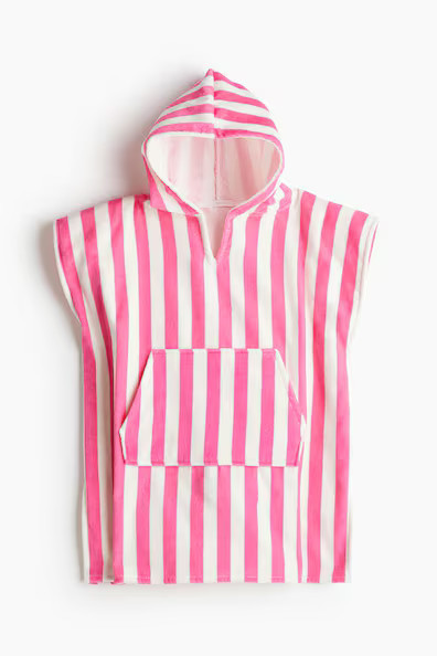 H & M - Hooded Poncho Towel - Pink | H&M (US + CA)