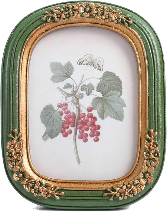 SIKOO 2.5x3.5 Vintage picture frames Small Wallet Size Picture frames Wall Mount and Tabletop Vin... | Amazon (US)