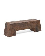 60x18 reclaimed wood angled bench | TJ Maxx