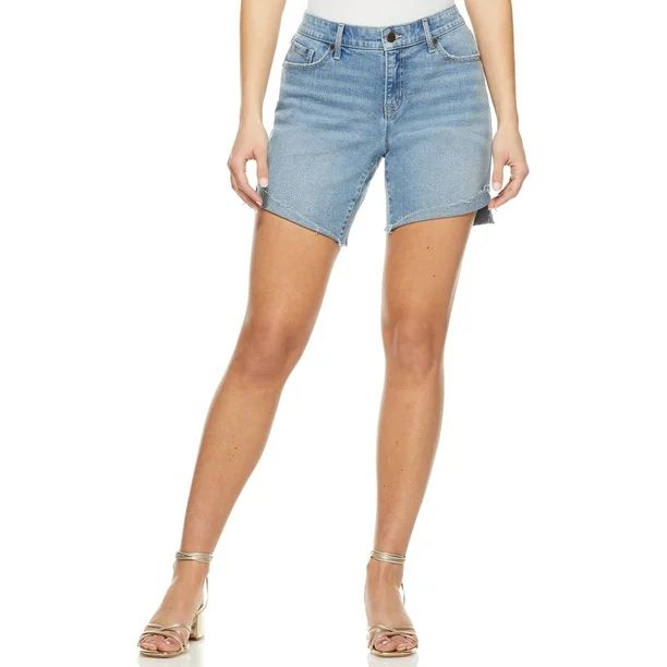 Sofia Jeans by Sofia Vergara Women’s Lila Mid-Rise Cuff Shorts | Walmart (US)