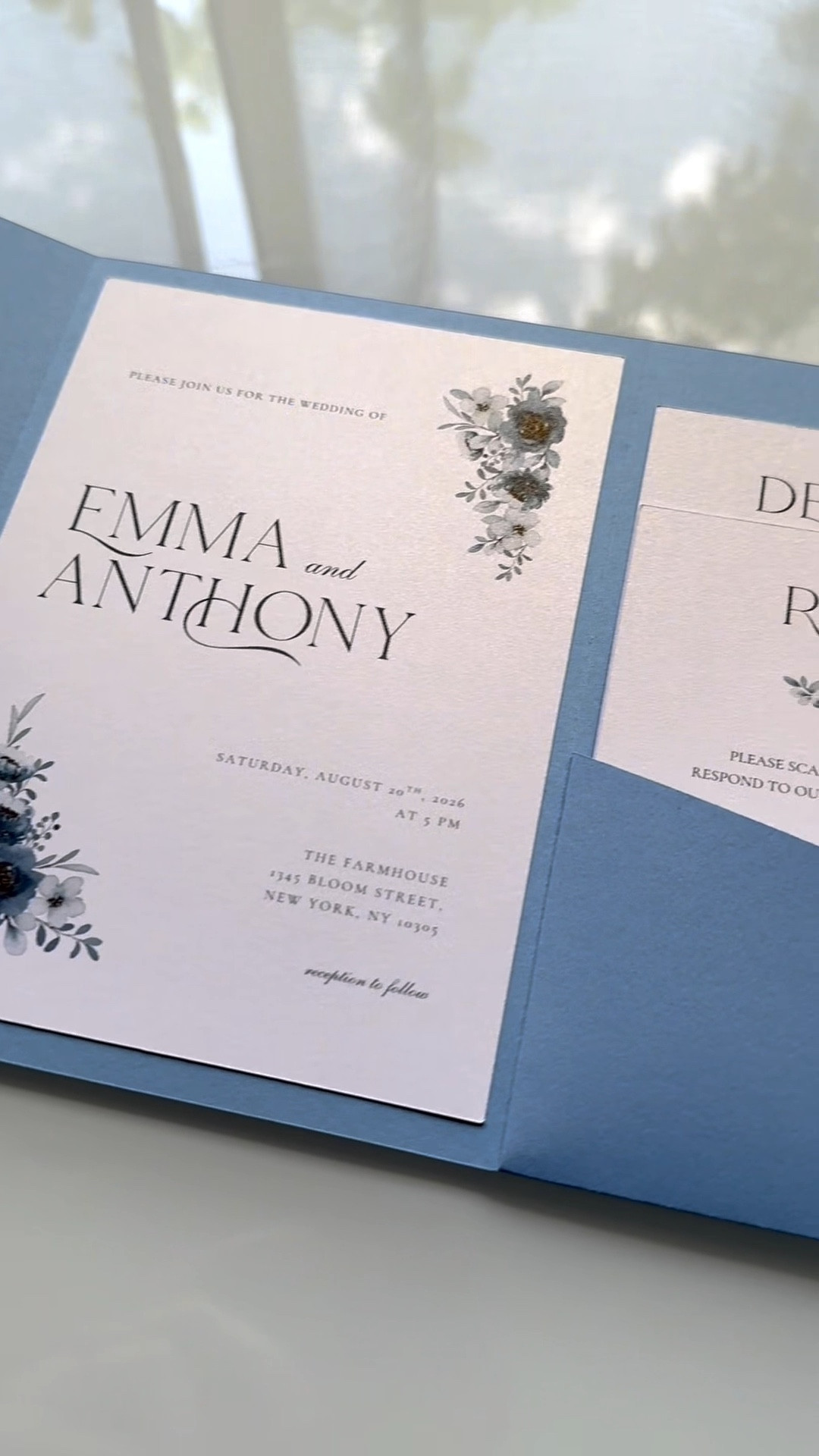 Dusty Blue “Emma” Invitation Suite ✨

#LTKWedding #LTKParties
