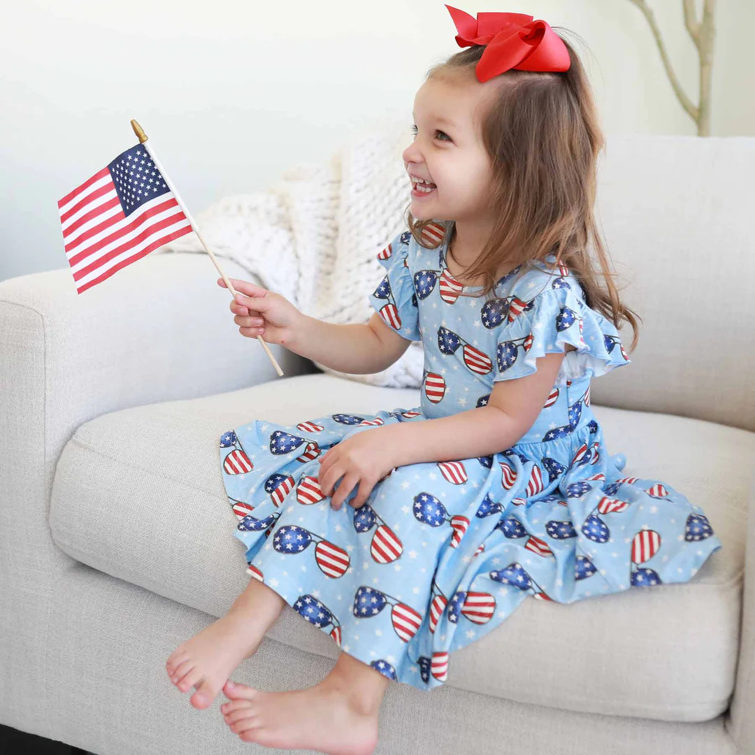 Ruffle Twirl Dress | Patriotic Summer | Caden Lane