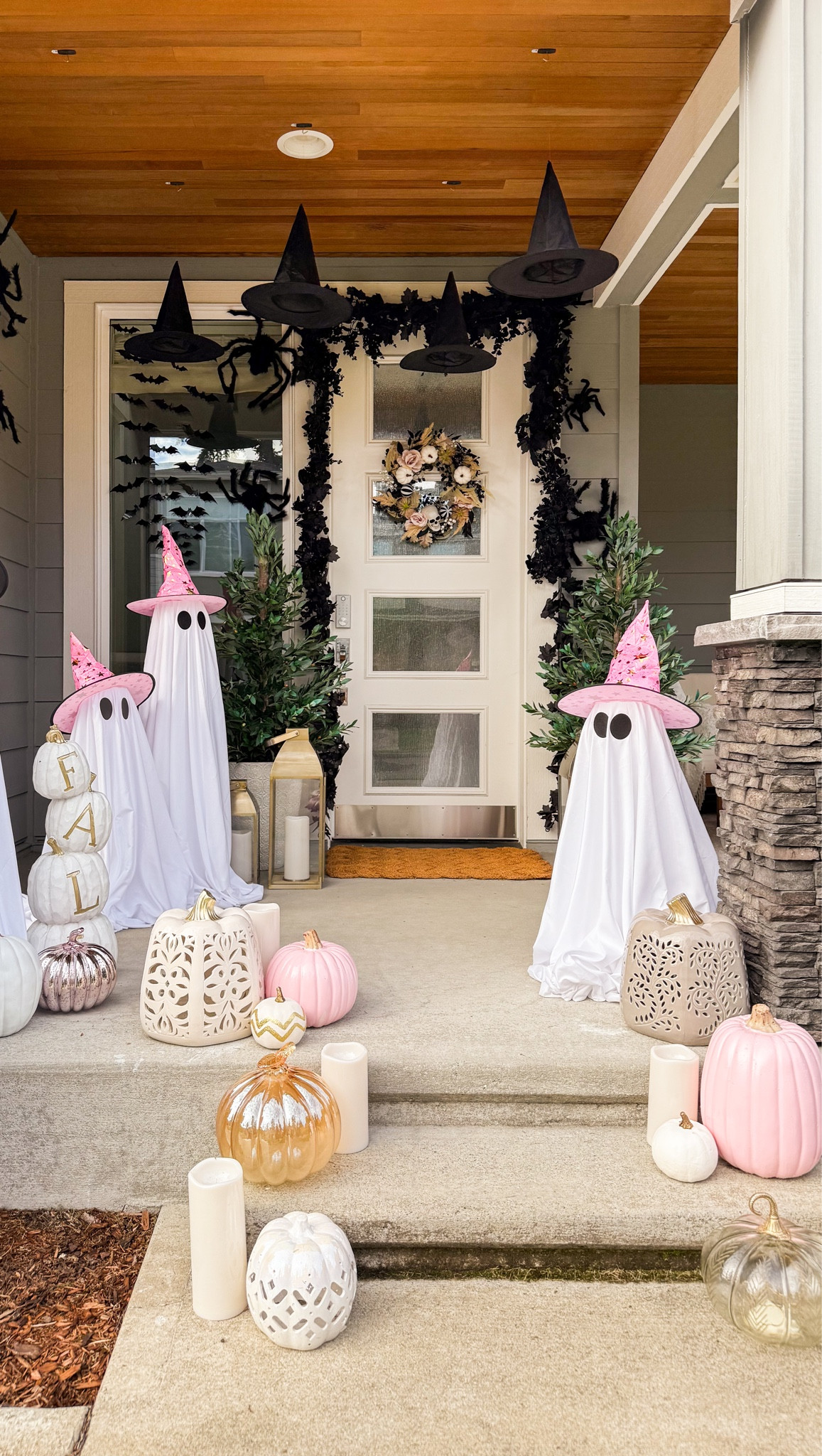 HALLOWEEN FRONT PORCH! 


Halloween decor, Halloween front porch with spiders, wreath, bats, garlands, candles, witch hats and pumpkins #LTKHoliday

#LTKHome #LTKHalloween #LTKSeasonal