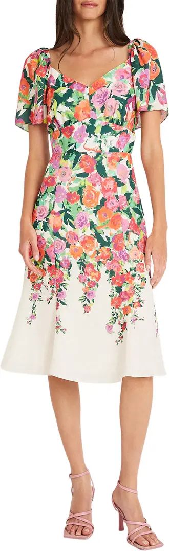Maggy London Floral Sweetheart Neck Dress | Nordstrom | Nordstrom