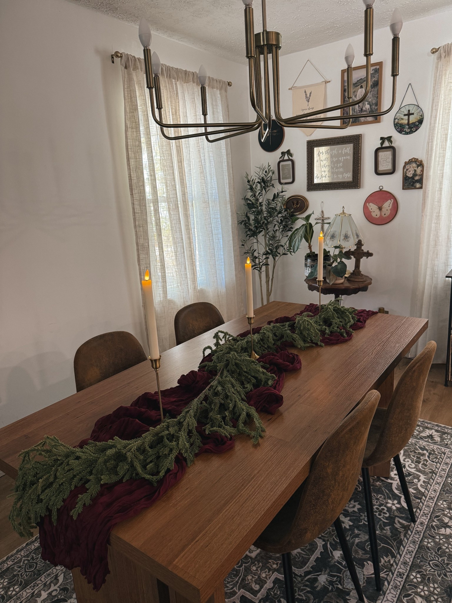 Add a touch of holiday magic to your dining table with this festive table runner and garland! Perfect for creating a cozy and inviting atmosphere during the festive season.

#LTKHoliday #LTKSeasonal #LTKHome