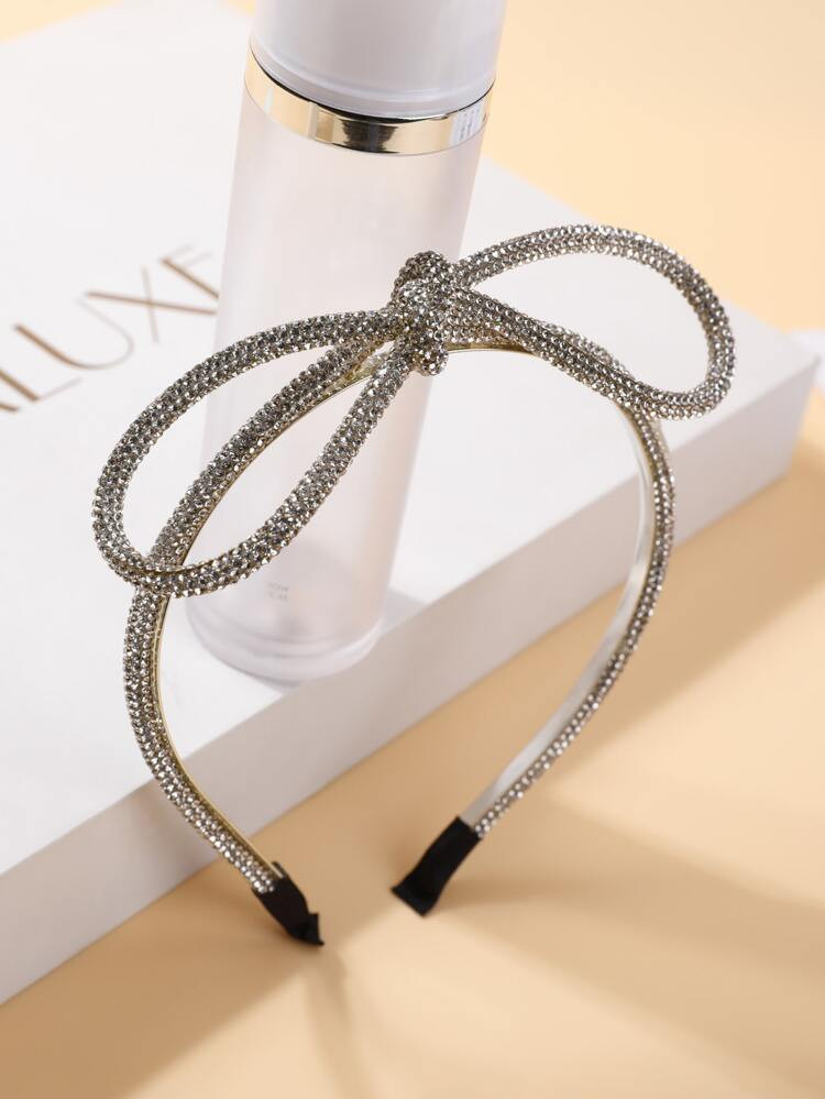 Rhinestone Bow Decor Headband | SHEIN