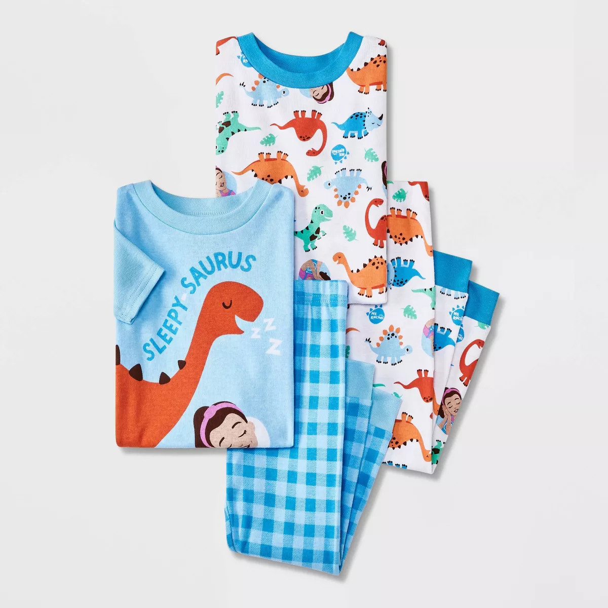 Toddler Boys' 4pc Snug Fit Ms. Rachel Cotton Pajama Set - Blue | Target
